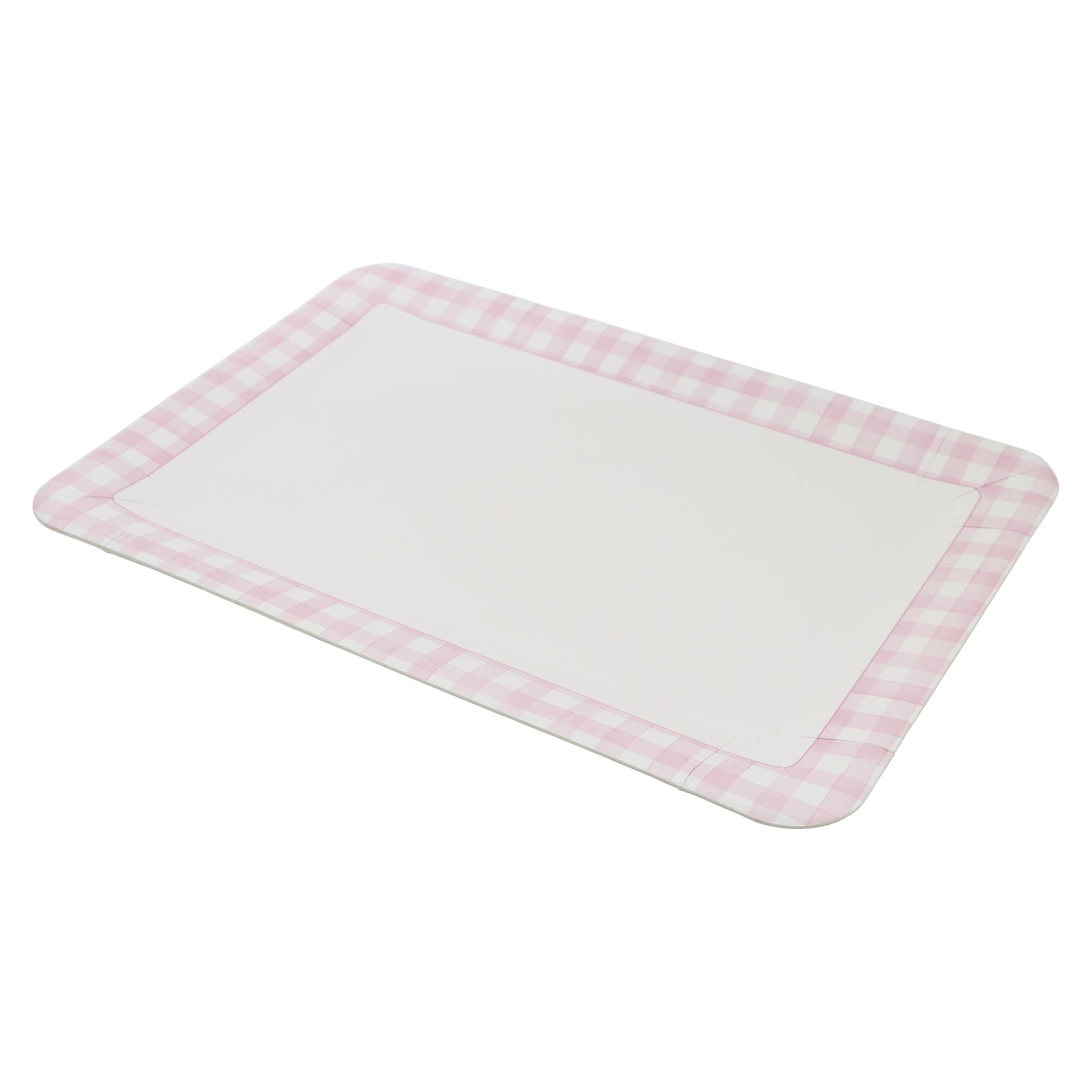 9" x 13" & White Gingham Paper Trays